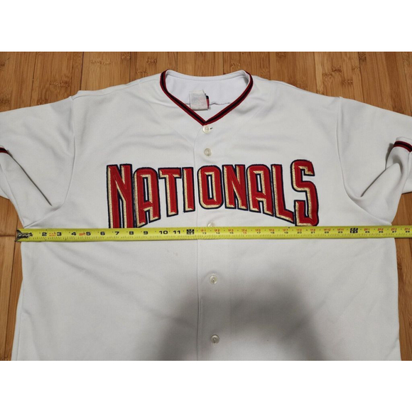 Vintage Majestic Washington Nationals Home Jersey Men's XXL MLB White Throwback - Picture 5 of 9